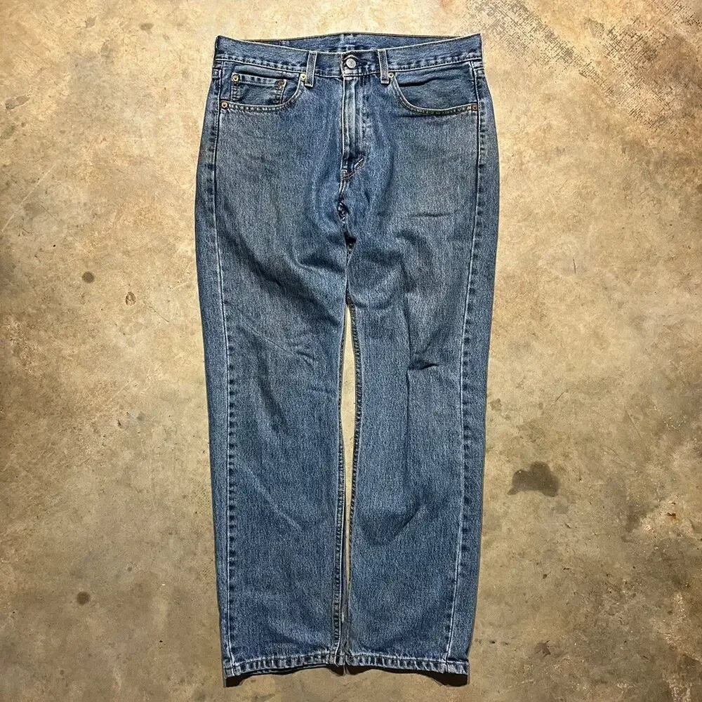 Vintage Y2k Levi's 505 Blue Regular Fit Jeans 32x30